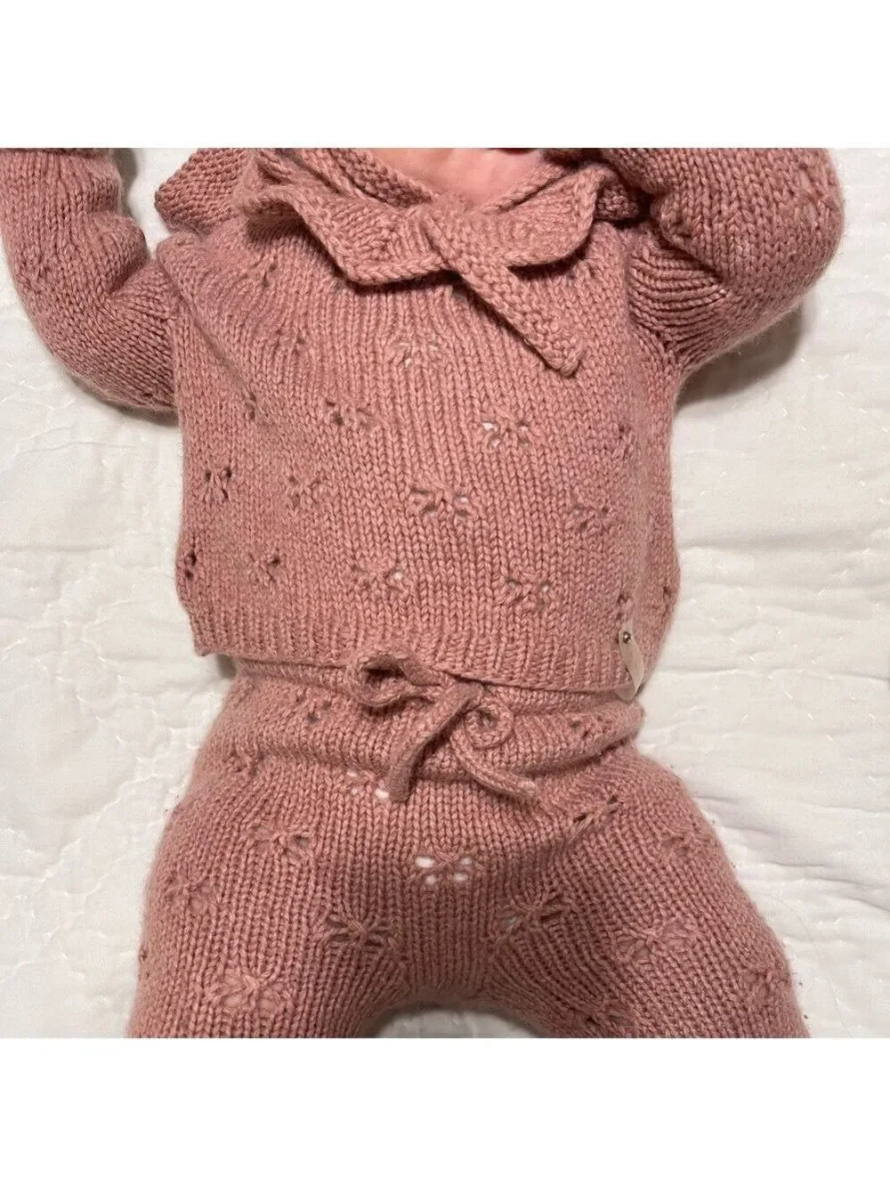 Knitted merino 3-piece set